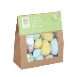 Osterdeko Ostereier Set 16-teilig bunt