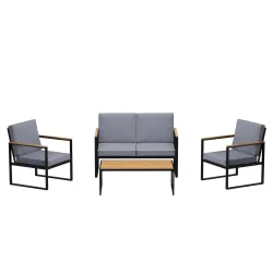 Lounge HAMILTON grau/schwarz