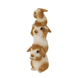 Osterdeko Osterhase 30 cm braun/weiss
