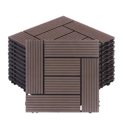 Bodenplatte FINIX 22er Set 30 x 30 cm braun