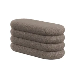 Sitzbank Teddy RISS mit Stauraum 100 x 42 x 42 cm braun