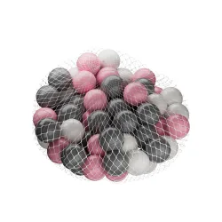 Spielbälle weiss/grau/rosa 100 Stk.