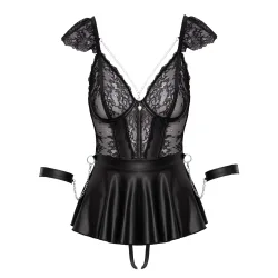 Babydoll Bondage Grösse M schwarz