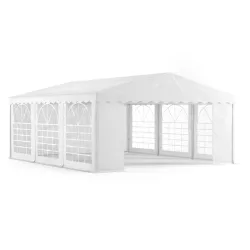 Profi PVC Partyzelt 5 x 6 m weiss