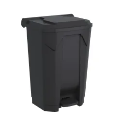 Mülltonne 80L mit Deckel schwarz