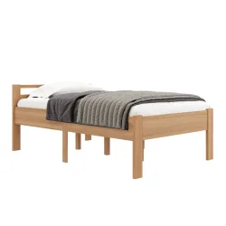 Bett Holz SHERWOOD 120 x 200 cm natur