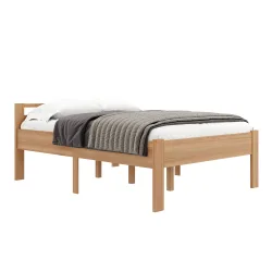Bett Holz SHERWOOD 140 x 200 cm natur