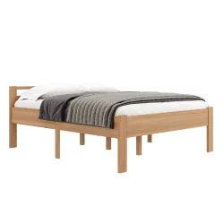 Bett Holz SHERWOOD 160 x 200 cm natur