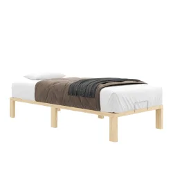 Bett Holz WEYBURN 90 x 200 cm natur