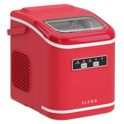 Eiswürfelmaschine VITER rot 1.4L - 12 kg / 24 h