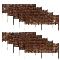 Beeteinfassung Weide geflochten 10er Set 120 x 30 cm