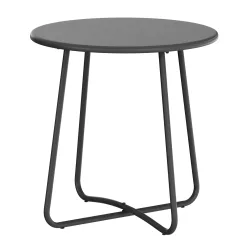 Beistelltisch Metall BELVRA rund 45 x 46 cm anthrazit