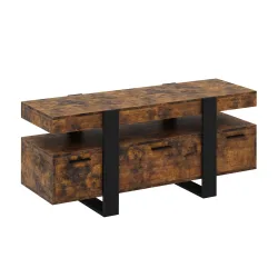 TV Möbel CHELSEA 116 x 40 x 50 cm braun/schwarz