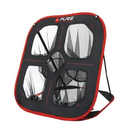 Pure2Improve Golf Pop-Up Chipping Netz 88 x 82 x 80 cm schwarz/rot