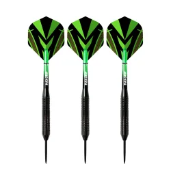 Steeldart 20 g 3er Set schwarz/grün
