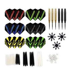 XQMAX Steeldart Set 90-teilig schwarz/bunt