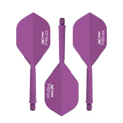 XQMAX Fenix Flight und Shaft 28 mm 3er Set violett