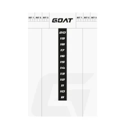 GOAT Scoreboard 45 x 30 cm weiss/schwarz