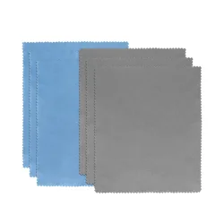 Mikrofasertuch Set 6-teilig 18 x 15 cm grau/blau