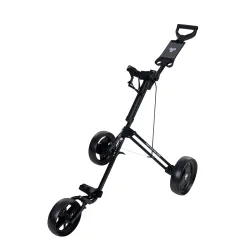 FastFold Golftrolley Junior Aluminium 3-Rad schwarz