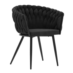 Sessel Samt ROMA schwarz