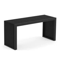 Sitzbank Bambus NORESSO 90 cm schwarz