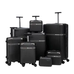 Reisekoffer Hartschalenkoffer VIRELLA 8er Set schwarz