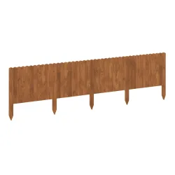 Rasenkante Beetumrandung Holz 200 x 40 cm braun