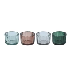 Kerzenhalter Glas 4er Set 5.5 cm