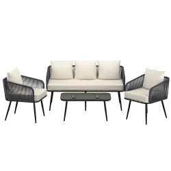 Lounge ROCCA hellgrau/beige