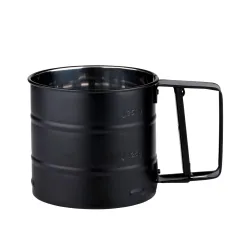 Küchensieb mit Griff 10 cm schwarz