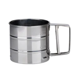 Küchensieb mit Griff 10 cm silber