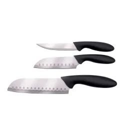 Santoku- und Küchenmesser Set 3-teilig
