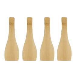 Raclette Spachtel Bambus 4er Set