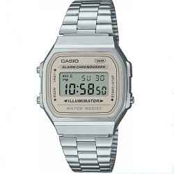 CASIO - Digitaluhr, Vintage Iconic, 38.5MM, Silber