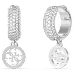 Guess - Ohrringe, Crazy Earrings, 22mm, Silber