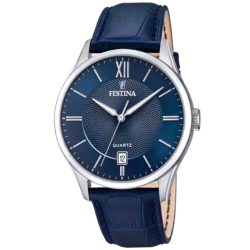 Festina - Analoguhr, Classics, 43mm, Blau