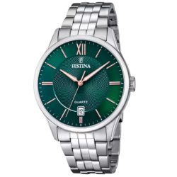 Festina - Analoguhr, Acero Clasico, 43mm, Silber