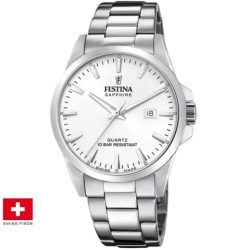 Festina F20024/2 Swiss Made Acero Klassik Herrenuhr