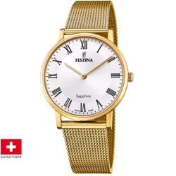 Festina F20022/4 Swiss Made Klassik Acero Herrenuhr