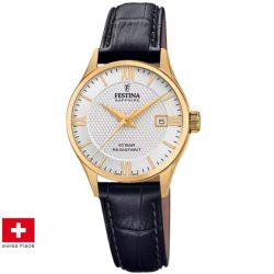 Festina F20011/1 Swiss Made Correa Klassik Damenuhr