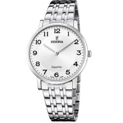 Festina F20045/1 Swiss Made Acero Klassik Herrenuhr