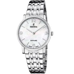 Festina F20047/2 Swiss Made Acero Klassik Damenuhr
