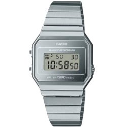 CASIO - Digitaluhr, Vintage Iconic, 35mm, Silber