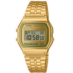 Casio Vintage Collection A158WEGV-9AEF Green Accent Unisexuhr