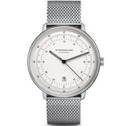 Sternglas - Analoguhr, Hamburg, 42mm, Silber