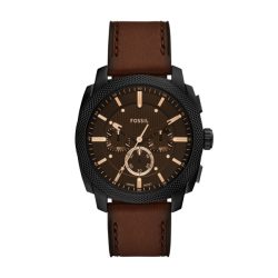 Fossil Herren Machine UHR aus Edelstahl Schwarz