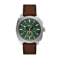 Fossil - Chronograph Uhr, Machine, 44mm, Braun
