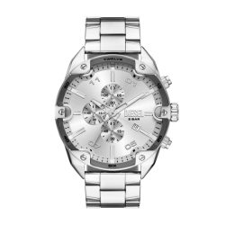 Diesel - Multifunktionsuhr, Spiked, 49mm, Silber