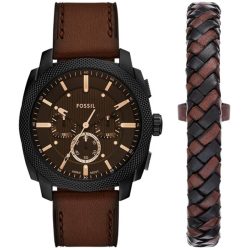 Fossil - Uhrenset, Machine, 44mm, Braun